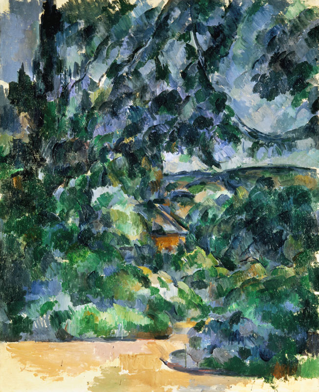 Paysage bleu. à Paul Cézanne