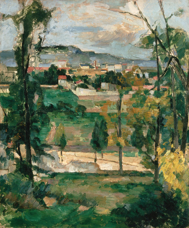 Paysage de village en Ile de France à Paul Cézanne