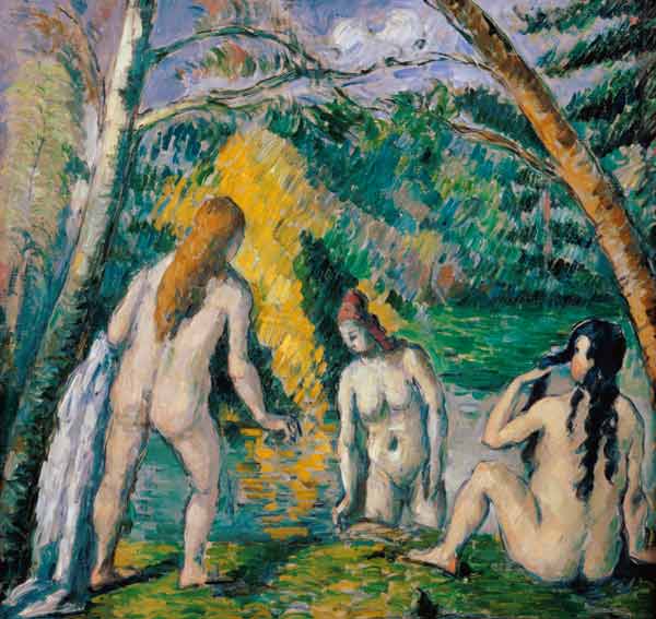 Trois femmes baignant à Paul Cézanne