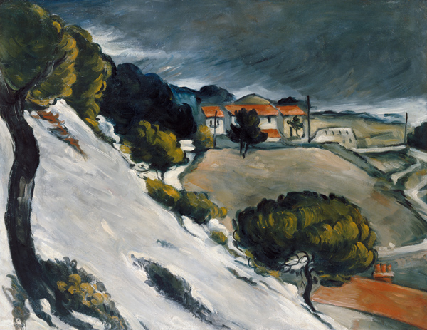 première neige l'Estaque à Paul Cézanne