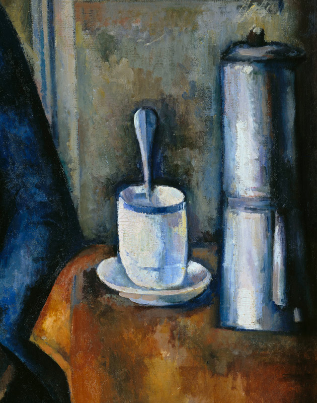 Woman with coffee pot à Paul Cézanne