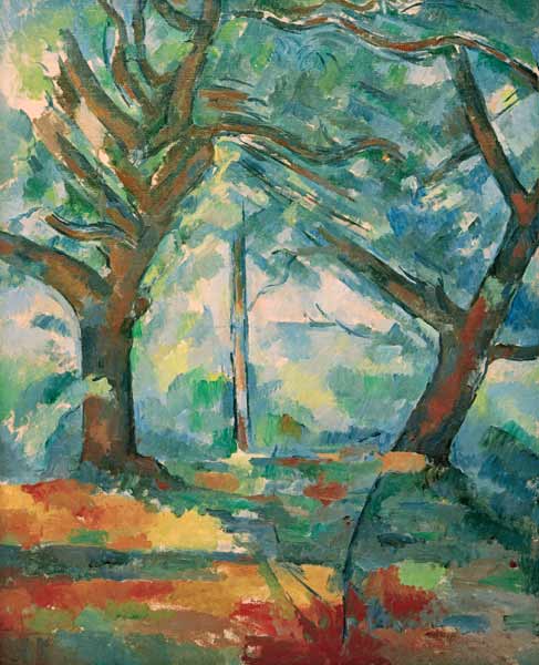 Large trees à Paul Cézanne
