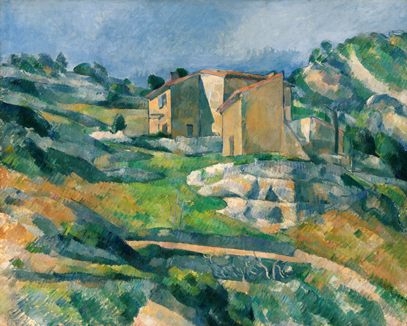 Houses in Provence: The Riaux Valley near L’Estaque à Paul Cézanne