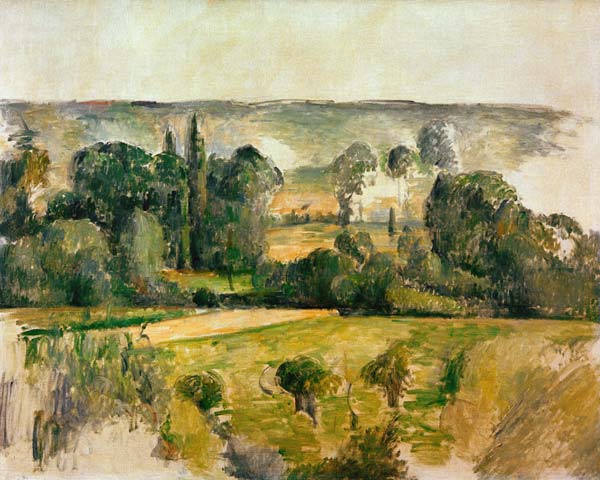 Hillside landscape near M?Šdan à Paul Cézanne