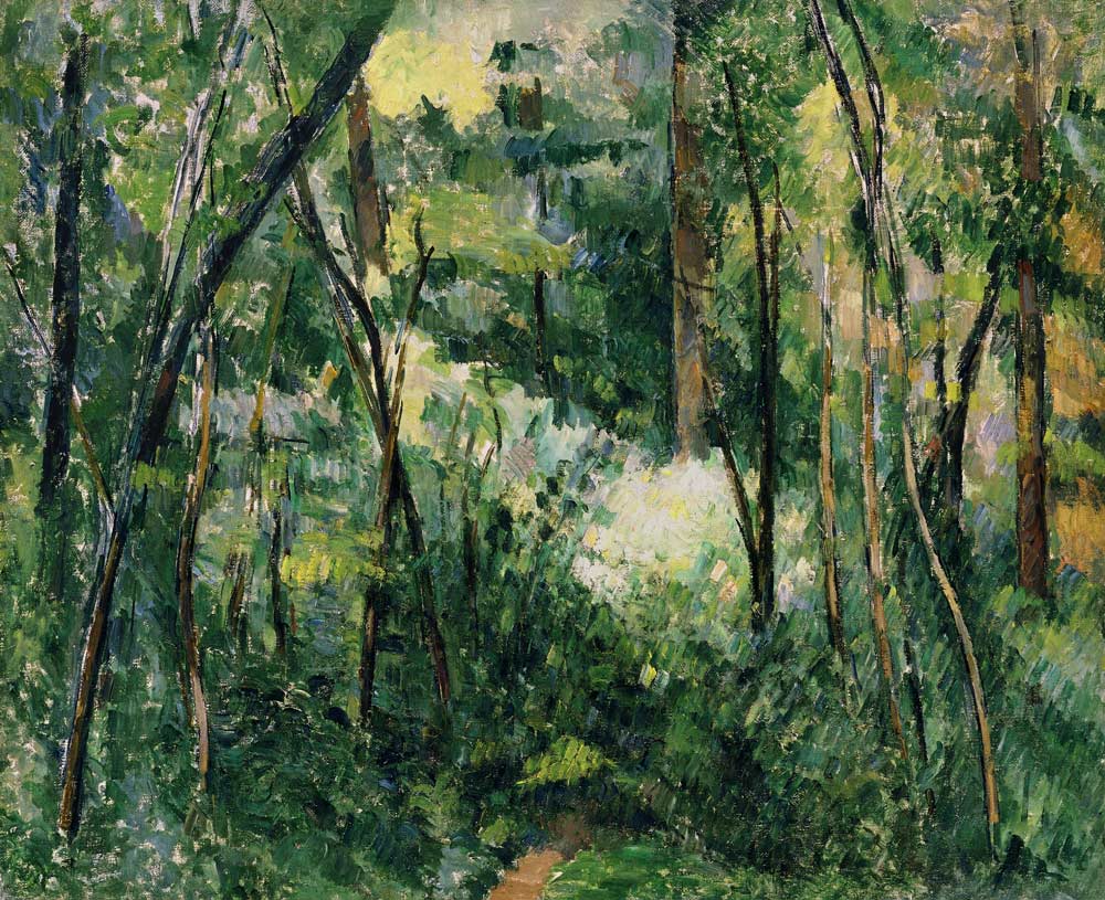 Interior of a forest à Paul Cézanne