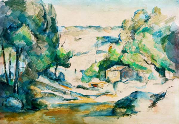Landscape in the Provence à Paul Cézanne
