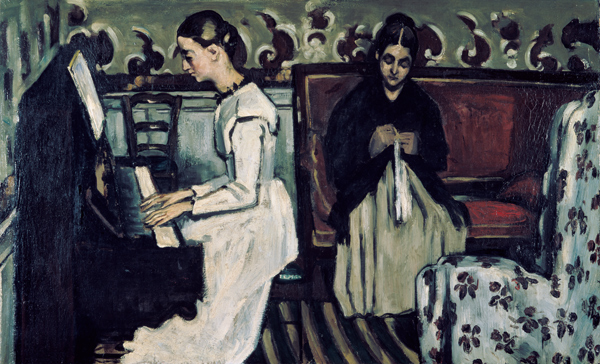 Girl at the Piano (Overture to Tannhauser) à Paul Cézanne