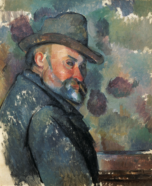 Self-Portrait in a Hat à Paul Cézanne
