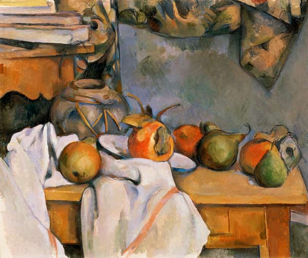 Still life wit.ginger pot à Paul Cézanne