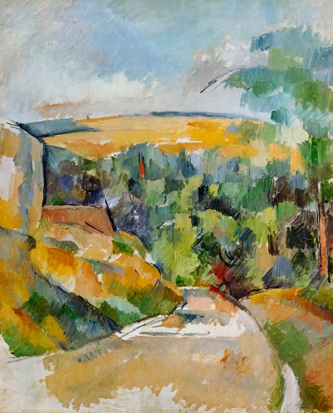 Un virage sur la route à Paul Cézanne
