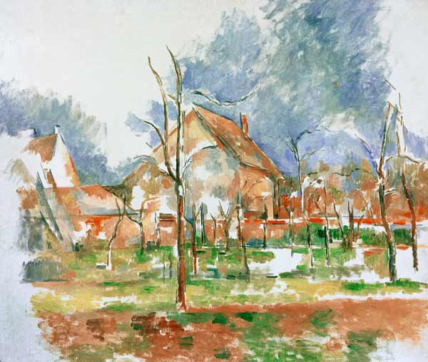 Winterlandscape Giverny à Paul Cézanne