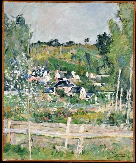 A View of Auvers-sur-Oise, The Fence, c.1873 à Paul Cézanne