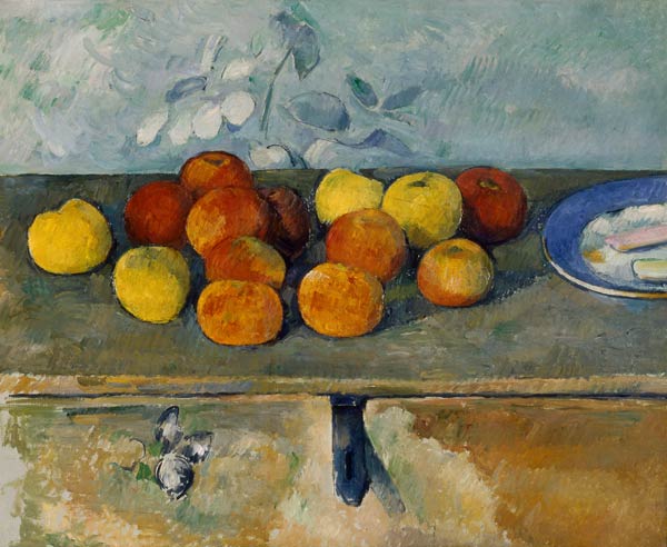 P.Cezanne / Pommes et biscuits v.1879-82 à Paul Cézanne