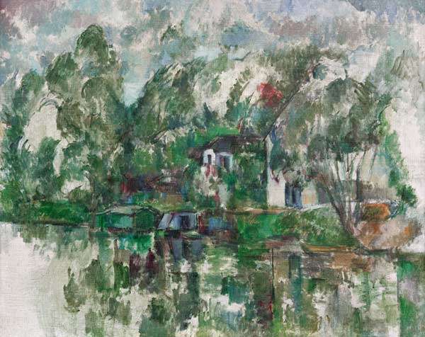 On a river bank à Paul Cézanne