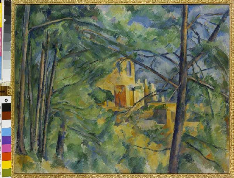 Perspective sur le Chateau Noir à Paul Cézanne