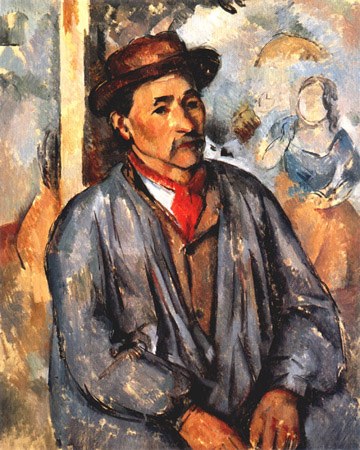 paysan dans la chemise bleue à Paul Cézanne