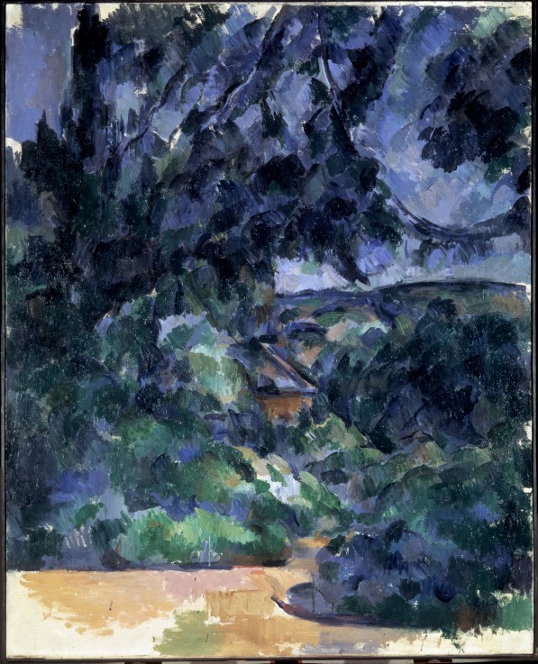 Blue landscape à Paul Cézanne