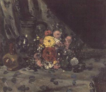 Bouquet of Yellow Dahlias à Paul Cézanne