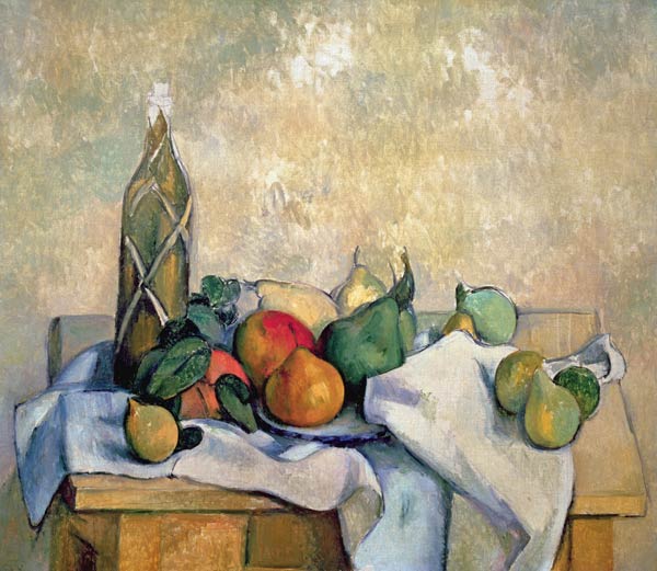 Still Life with Bottle of Liqueur à Paul Cézanne