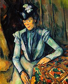 Dame dans bleu. à Paul Cézanne