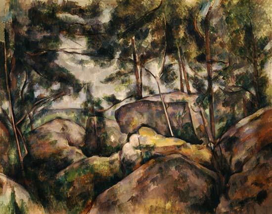 Rochers dans la forêt à Paul Cézanne