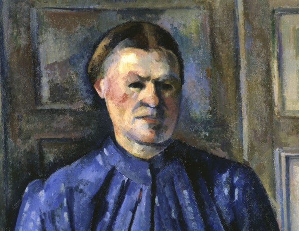 Woman with coffee pot à Paul Cézanne