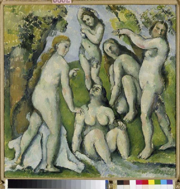 Cinq femmes baignant à Paul Cézanne