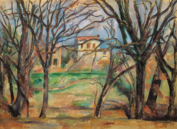 Maisons et arbres à Paul Cézanne