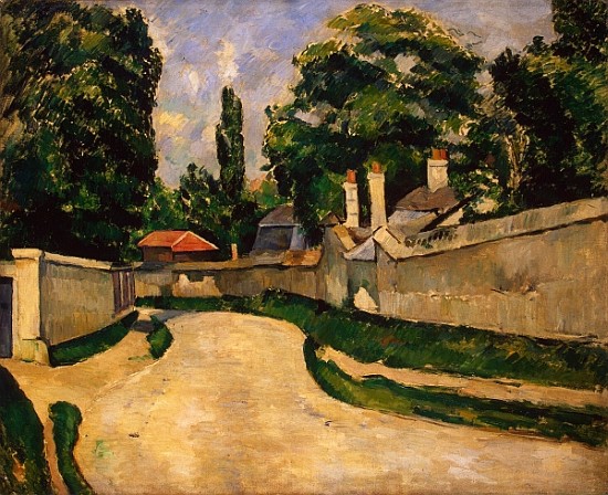 Houses Along a Road, c.1881 à Paul Cézanne