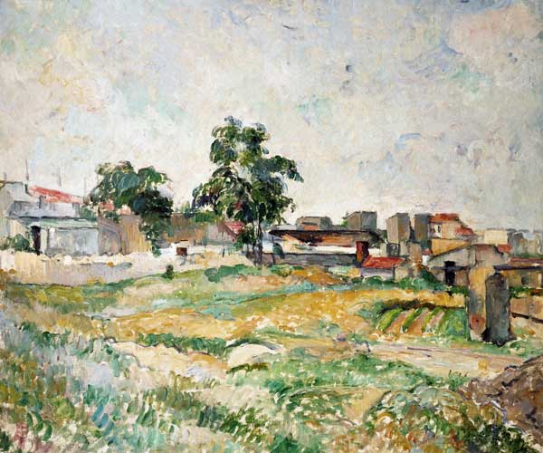 Landscape near Paris à Paul Cézanne