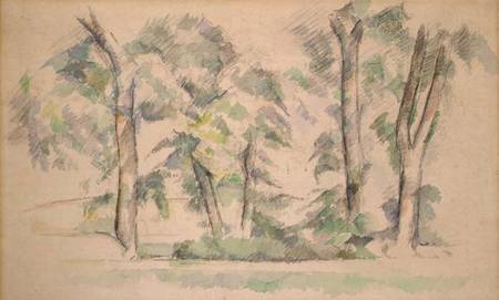 The Large Trees at Jas de Bouffan à Paul Cézanne