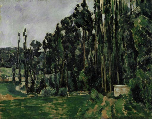 Les peupliers à Paul Cézanne