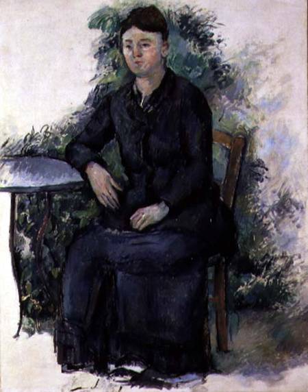 Madame Cezanne in the Garden à Paul Cézanne