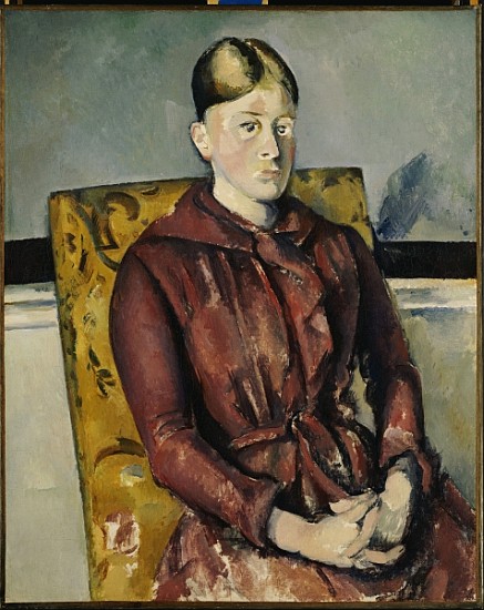 Madame Cezanne with a Yellow Armchair, 1888-90 à Paul Cézanne