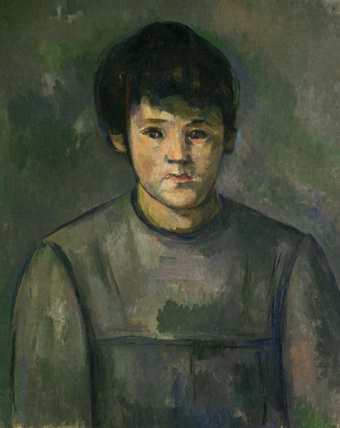 Portrait of a girl à Paul Cézanne