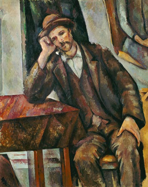 Homme avec une pipe à Paul Cézanne