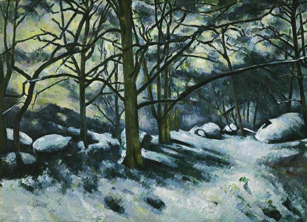 Melting Snow, Fontainebleau à Paul Cézanne