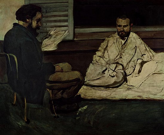 Paul Alexis (1847-1901) Reading a Manuscript to Emile Zola (1840-1902) 1869-70 à Paul Cézanne
