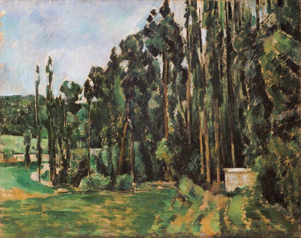 Poplars à Paul Cézanne