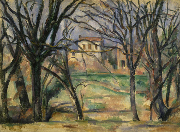 P.Cezanne / Arbres et maisons v.1885-88 à Paul Cézanne