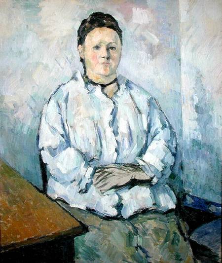 Portrait of Madame Cezanne à Paul Cézanne