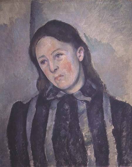 Portrait of Madame Cezanne with Loosened Hair à Paul Cézanne