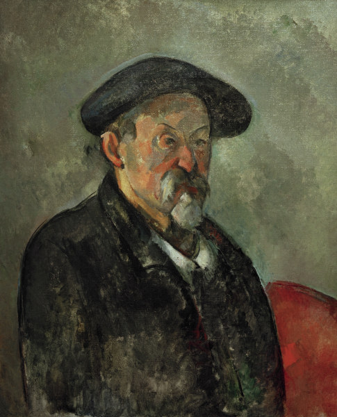 Self-portrait with beret à Paul Cézanne