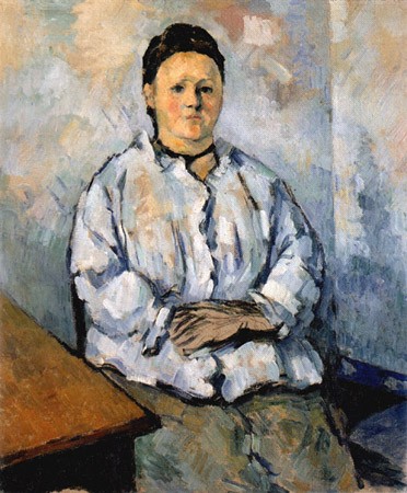 Madame Cézanne étant assise à Paul Cézanne
