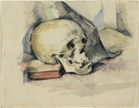 Skull and Book à Paul Cézanne