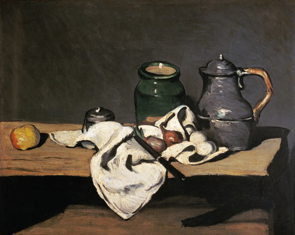 Still Life with a Kettle à Paul Cézanne