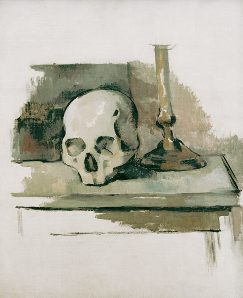 Still life with skull à Paul Cézanne