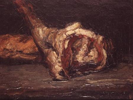 Still Life of a Leg of Mutton and Bread à Paul Cézanne