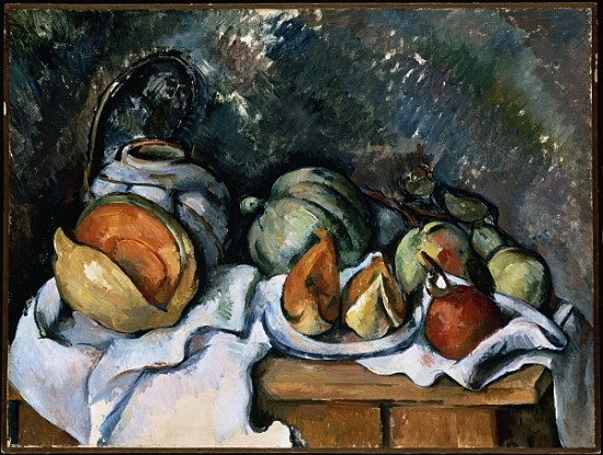 Still Life with Fruit and a Ginger Pot, c.1895 à Paul Cézanne