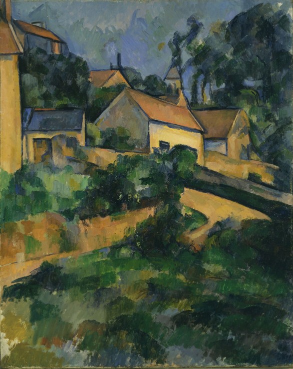 Turning Road at Montgeroult à Paul Cézanne